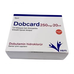 Добутамин Добкард Dobcard (dobutamine) р-р д/ин амп 250мг/20мл в  и области фото