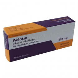 Аклотин (Тиклопидин, Тикло) 250мг 60шт в  и области фото